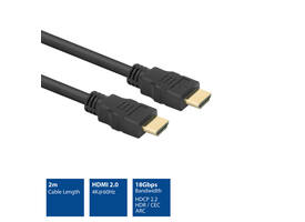 Kabel ACT HDMI ETH4K M/M zwart 2 meter