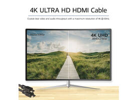 Kabel ACT HDMI ETH4K M/M zwart 2 meter