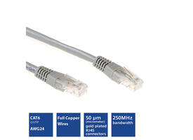 Kabel ACT U/UTP CAT6 patchkabel RJ45 Grijs 7 meter