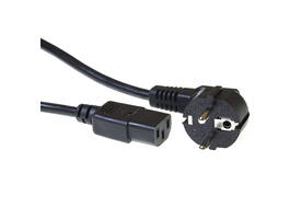 Kabel ACT Netsnoer CEE 7/7 male - C13 zwart 1.5 meter