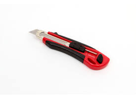 Snijmes IEZZY 18mm kunststof met ergonomische softgrip incl. 3 mesje