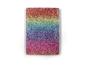 Notitieboek Paperclip Rainbow A5 lijn 96 vel 100gr glitter
