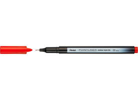 Fineliner Pentel Pointliner S40-B fijn rood