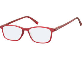 Bril  Montana +0.00 dpt blue light filter rood