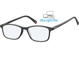 Bril  Montana +0.00 dpt blue light filter zwart