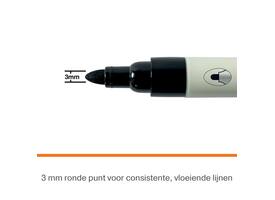 Whiteboardmarker Nobo ronde punt 3mm zwart