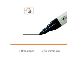 Whiteboardmarker Nobo ronde punt 3mm zwart