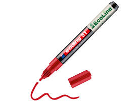 Paintmarker edding 51 EcoLine op waterbasis 1-2mm rood