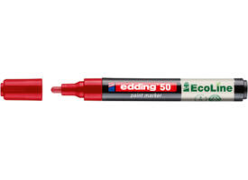 Paintmarker edding 50 EcoLine op waterbasis 2-3mm rood