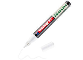 Paintmarker edding 51 EcoLine op waterbasis 1-2mm wit