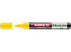 Paintmarker edding 50 EcoLine op waterbasis 2-3mm geel
