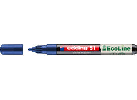 Paintmarker edding 51 EcoLine op waterbasis 1-2mm blauw
