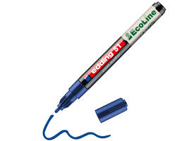 Paintmarker edding 51 EcoLine op waterbasis 1-2mm blauw