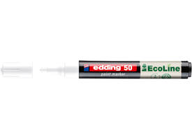 Paintmarker edding 50 EcoLine op waterbasis 2-3mm wit