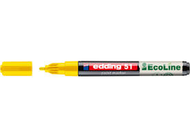 Paintmarker edding 51 EcoLine op waterbasis 1-2mm geel