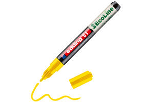 Paintmarker edding 51 EcoLine op waterbasis 1-2mm geel