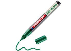 Paintmarker edding 51 EcoLine op waterbasis 1-2mm groen