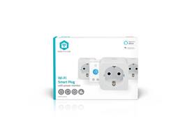 Slimme stekker Nedis Smartlife Wifi 3 stuks wit