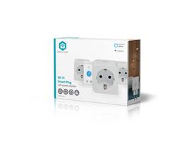 Slimme stekker Nedis Smartlife Wifi 3 stuks wit