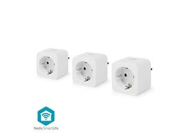 Slimme stekker Nedis Smartlife Wifi 3 stuks wit
