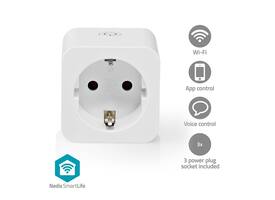 Slimme stekker Nedis Smartlife Wifi 3 stuks wit