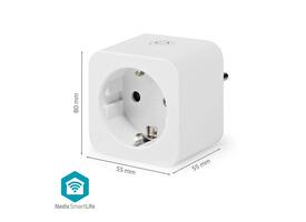 Slimme stekker Nedis Smartlife Wifi 3 stuks wit