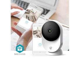 Beveiligingscamera Nedis Smartlife Wifi indoor 3MP Full HD 1296p wit