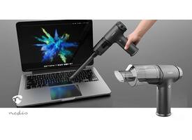 Handstofzuiger / luchtblazer Nedis 90W oplaadbaar zwart