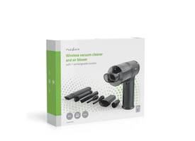 Handstofzuiger / luchtblazer Nedis 90W oplaadbaar zwart