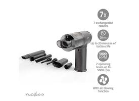 Handstofzuiger / luchtblazer Nedis 90W oplaadbaar zwart