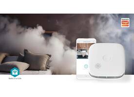 Rookmelder Nedis Smartlife Wifi 10 jaar sensor wit