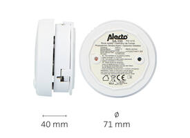 Rookmelder Alecto mini 2 stuks met 5 jaar batterij SA102 wit