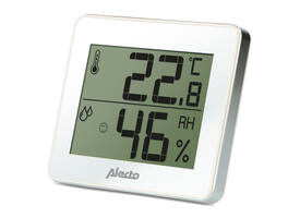 Thermometer hygrometer Alecto WS-55 wit - zilver