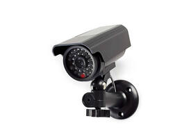 Dummy beveiligingscamera Nedis bullet solar buiten grijs