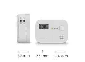 Koolmonoxidemelder Alecto 10 jaar sensor en display COA3910 wit