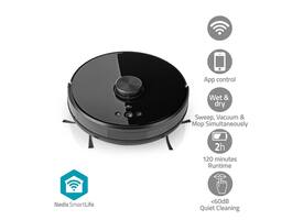Robotstofzuiger Nedis Smartlife wifi laser 3-in-1 zwart