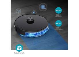 Robotstofzuiger Nedis Smartlife wifi laser 3-in-1 zwart