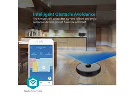 Robotstofzuiger Nedis Smartlife wifi laser 3-in-1 zwart