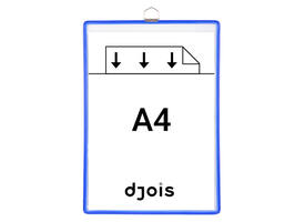 Zichtpanelenframe hangend Tarifold A4 blauw 5 stuks