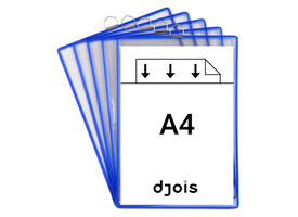 Zichtpanelenframe hangend Tarifold A4 blauw 5 stuks