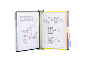 Zichtpanelensysteem wand Tarifold metaal A4 met 5-tassen assorti