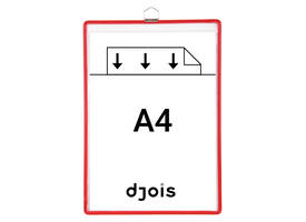 Zichtpanelenframe hangend Tarifold A4 rood 5 stuks