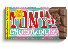 Chocolade Tony's Chocolonely melk everything reep 90 gram