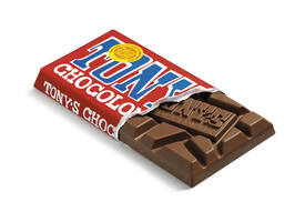 Chocolade Tony's Chocolonely melk reep 90 gram