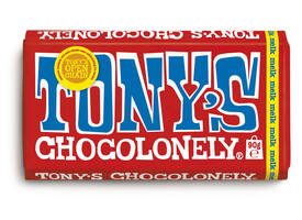 Chocolade Tony's Chocolonely melk reep 90 gram