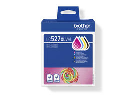 Inktcartridge Brother LC-527XL zwart + 3 kleuren