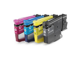 Inktcartridge Brother LC-527XL zwart + 3 kleuren