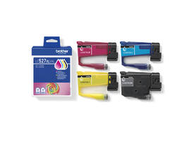 Inktcartridge Brother LC-527XL zwart + 3 kleuren