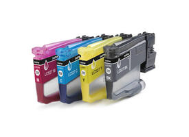 Inktcartridge Brother LC-527 zwart + 3 kleuren