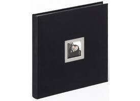 Fotoalbum walther design Black & White 30x30cm 25vel zwart